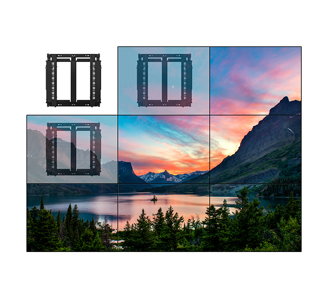 Uchwyt B-Tech Ultra Slim BT8312 z funkcją wysuwu serwisowego