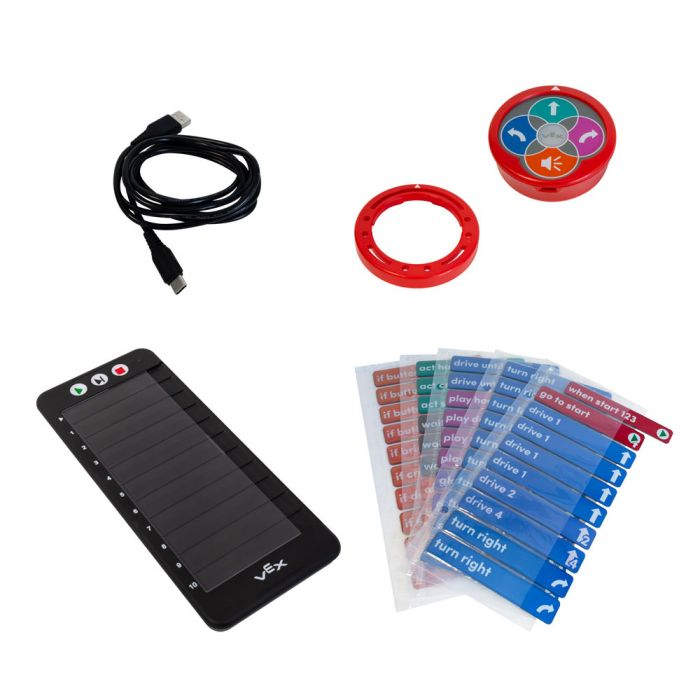 Tabliczka kodująca VEX 123 czerwony