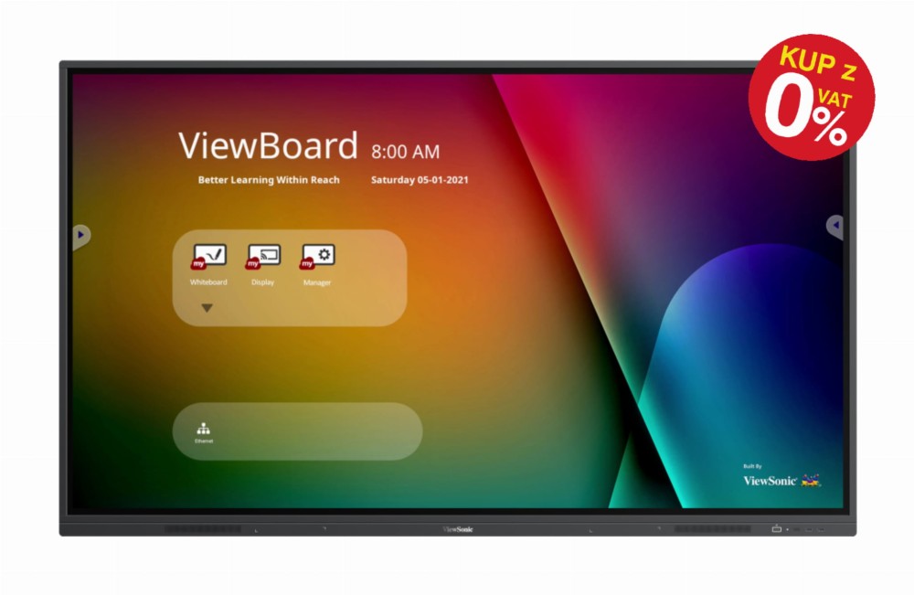 Monitor interaktywny ViewSonic ViewBoard IFP7532 + uchwyt + moduł WiFi