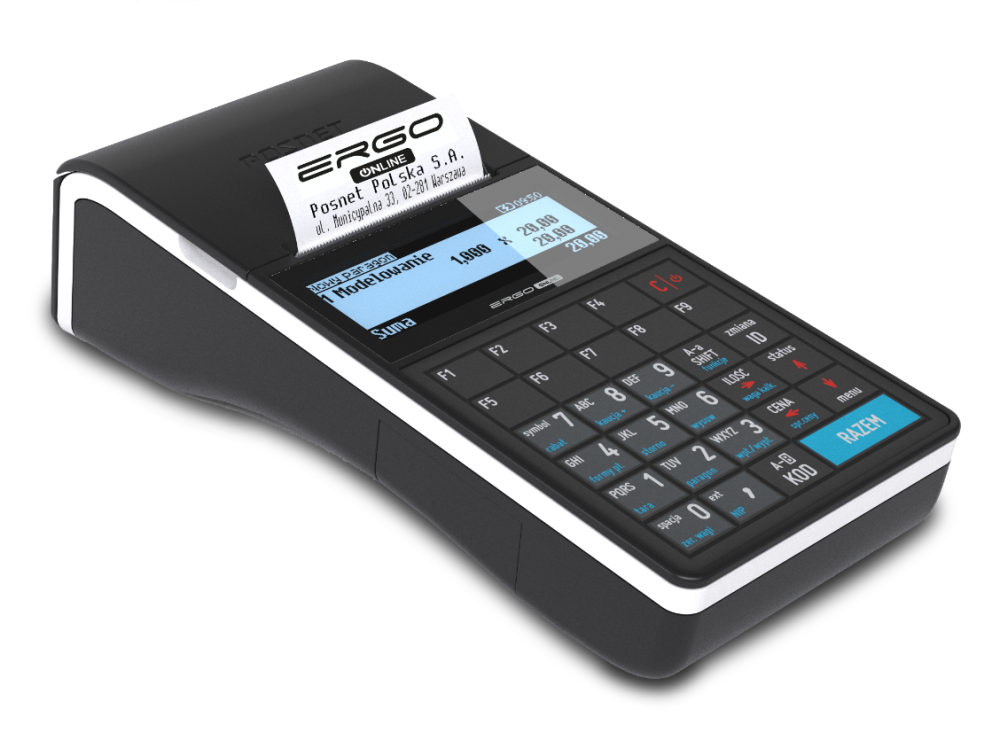 Kasa fiskalna POSTNET ERGO Online + MODUŁ WIFI