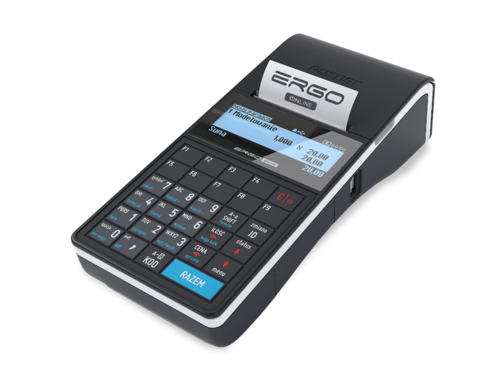 Kasa fiskalna POSTNET ERGO Online + MODUŁ modem GPRS/3G