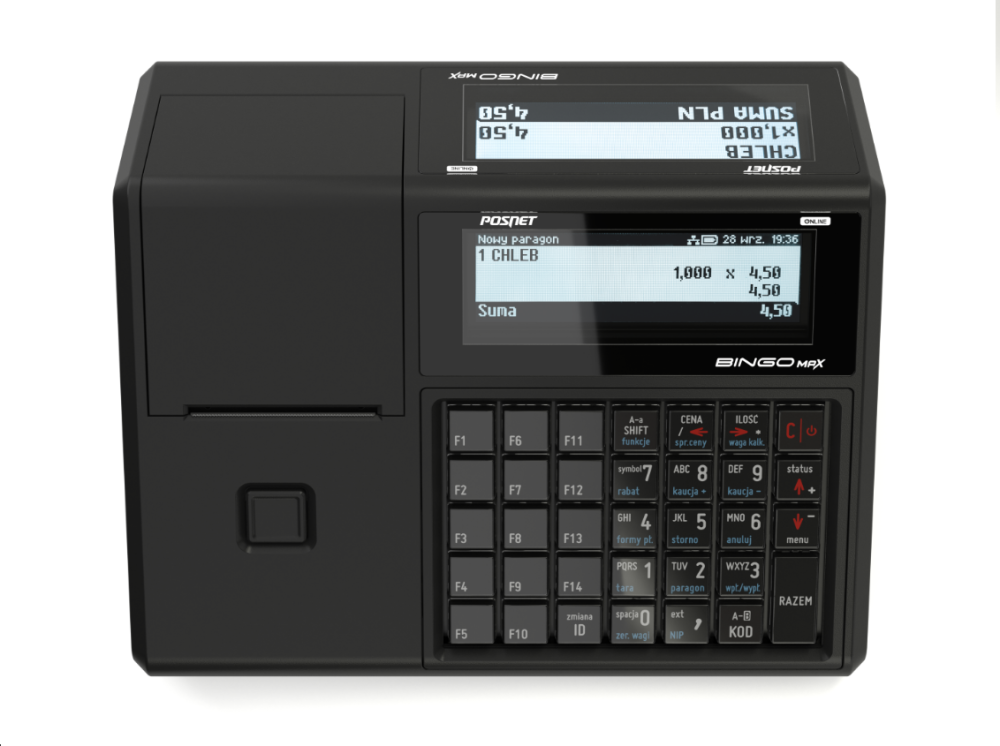 Kasa fiskalna Posnet BINGO MAX Online WIFI