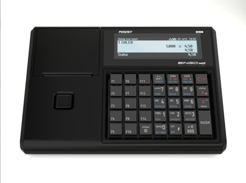 Kasa fiskalna Posnet BINGO MAX Online LAN