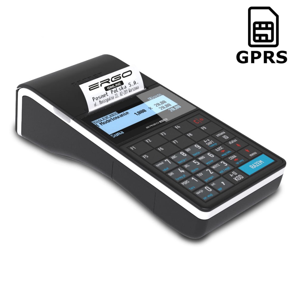 Kasa fiskalna POSTNET ERGO Online + MODUŁ modem GPRS