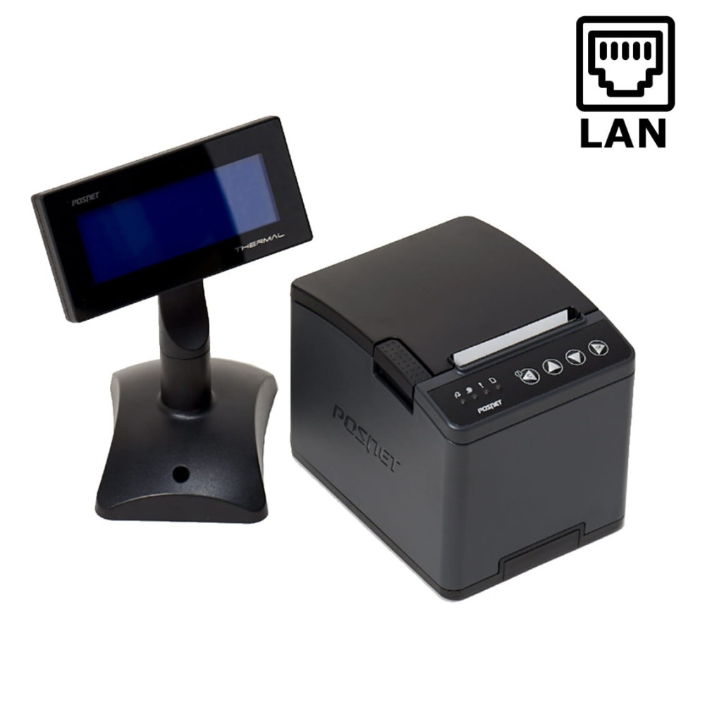 Drukarka fiskalna POSNET THERMAL XL2 ONLINE 3" LAN + wyświetlacz OLED/wolnostojący