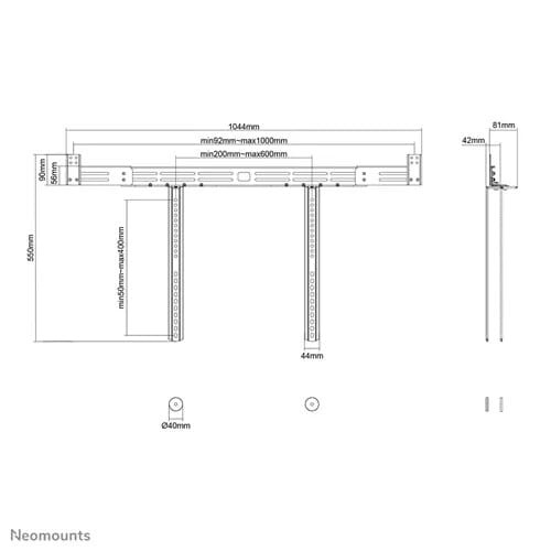 Uchwyt do soundbara Neomounts by Newstar AWL29-750BL1