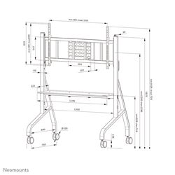 Statyw mobilny Neomounts FL50-575BL1