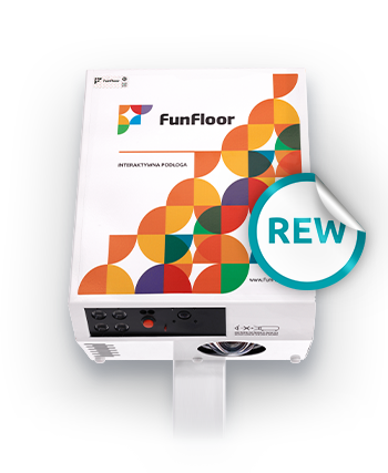 Podłoga interaktywna FunFloor MOBILNY REWALIDACJA + STATYW