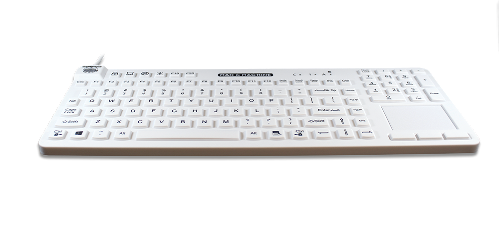 Klawiatura medyczna Man&Machine Really Cool Touch Keyboard [biała]
