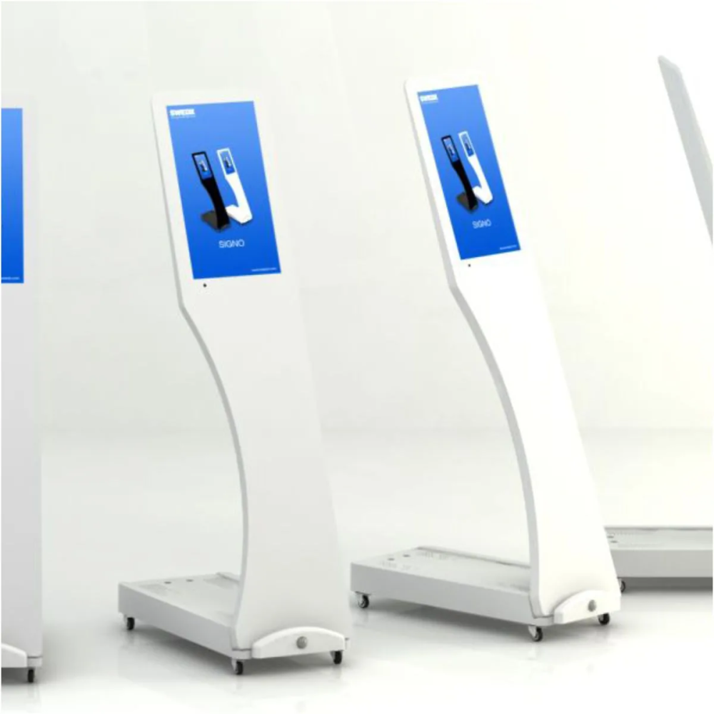Mobilny kiosk informacyjny SWEDX Signo 15,6" biały