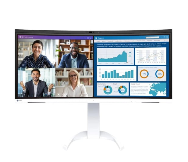 Monitor EIZO FlexScan EV3450XC-WT [biały]