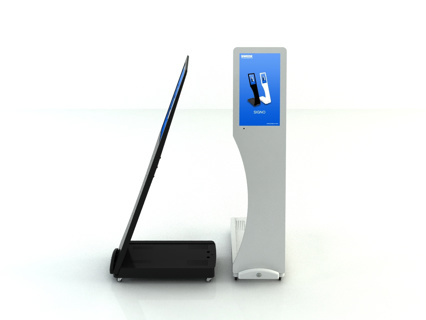 Mobilny kiosk informacyjny SWEDX Signo Touch 15,6" biały