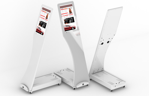 Mobilny kiosk informacyjny SWEDX Signo Touch 15,6" biały