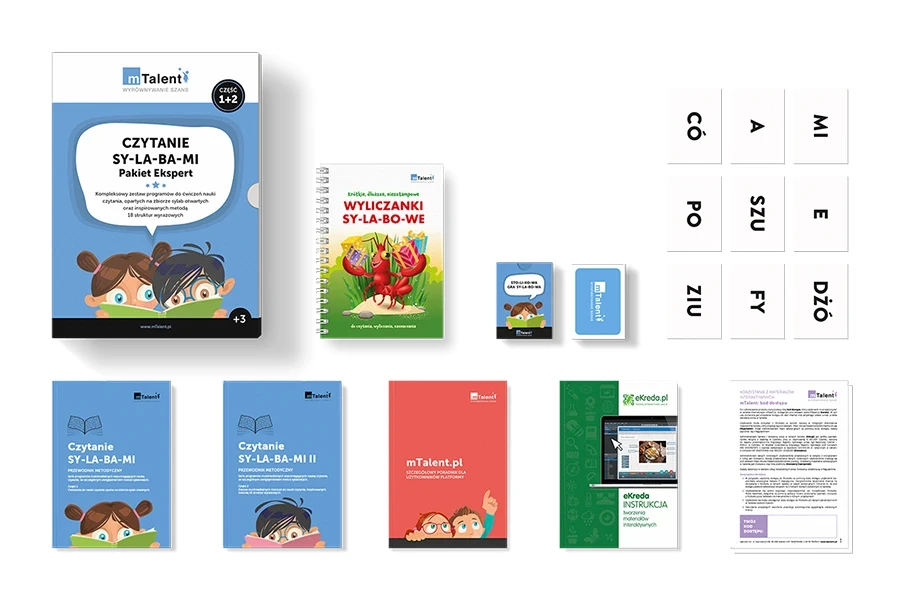 mTalent Czytanie SY-LA-BA-MI - Pakiet Ekspert