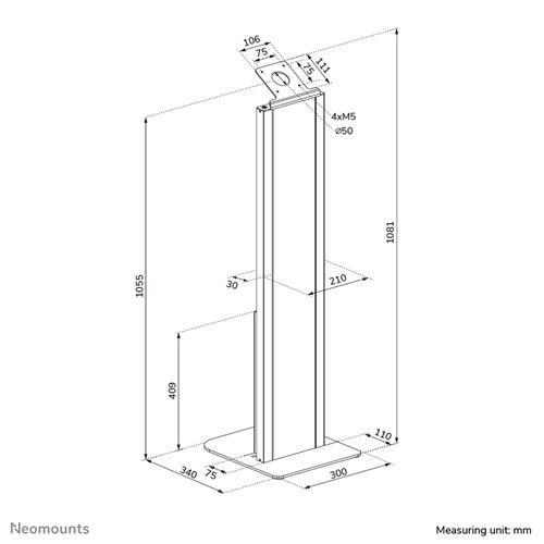Stojak na tablet Neomounts FL15-628BL1