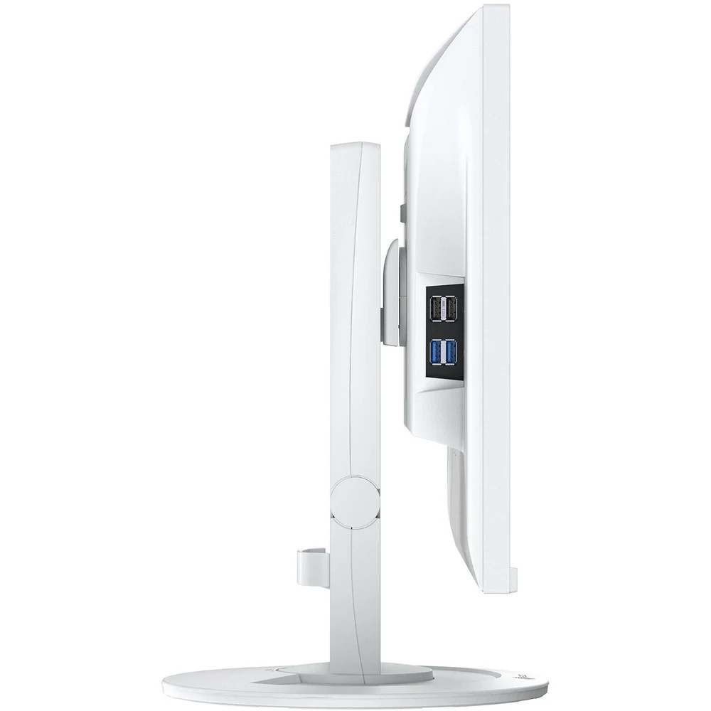 Monitor biurkowy EIZO FlexScan EV2400R-WT – biały profil z bocznymi portami USB — wyswietlanie.com.pl