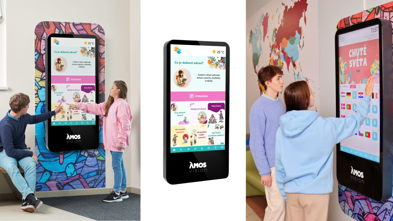 Monitor informacyjny Amos DigiPanel EDU 27"