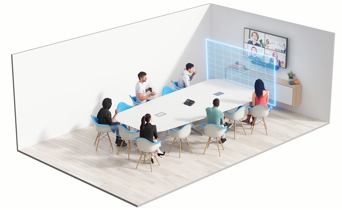  Zestaw do wideokonferencji Teams Rooms + Logitech MeetUp + HP Elite Slice G2