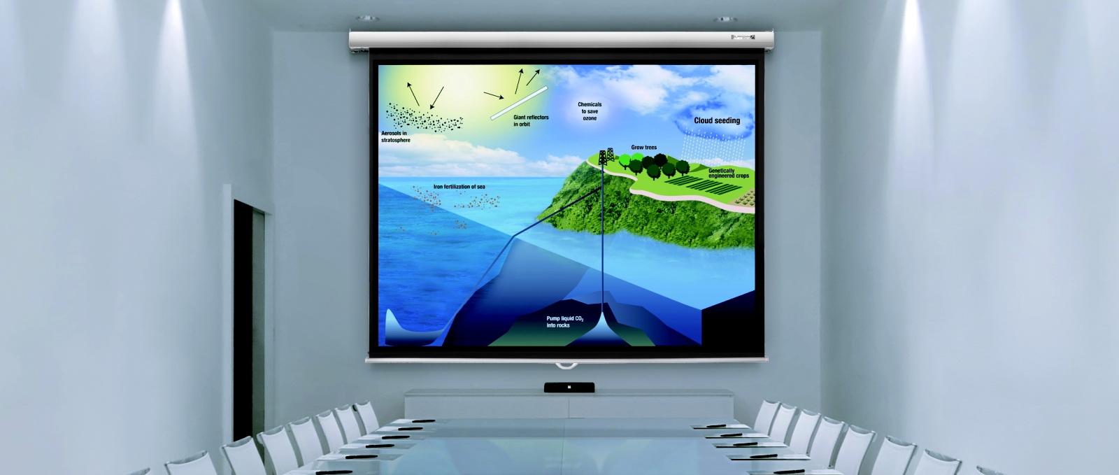 Ekran projekcyjny ręcznie rozwijany Suprema FENIKS