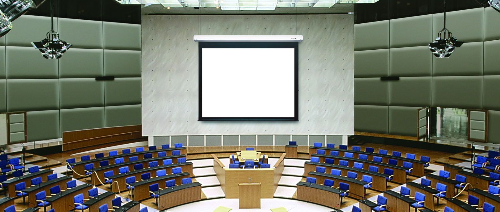 Ekran projekcyjny elektryczny Suprema HERKULES