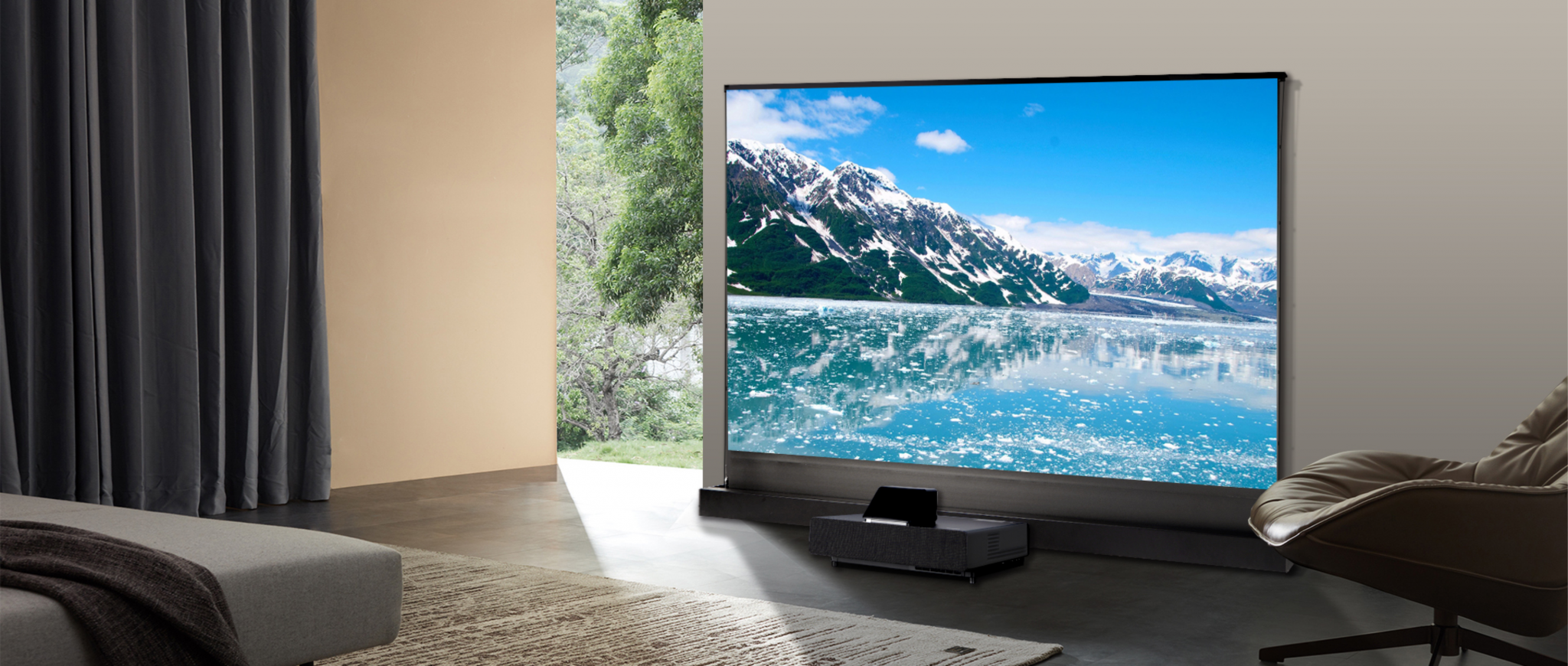 Ekran projekcyjny z napinaczami przenośny / do zabudowy Suprema LIBRA ELECTRO