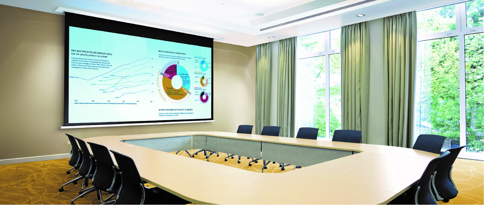 Ekran projekcyjny elektryczny Suprema POLARIS_PRO_V2