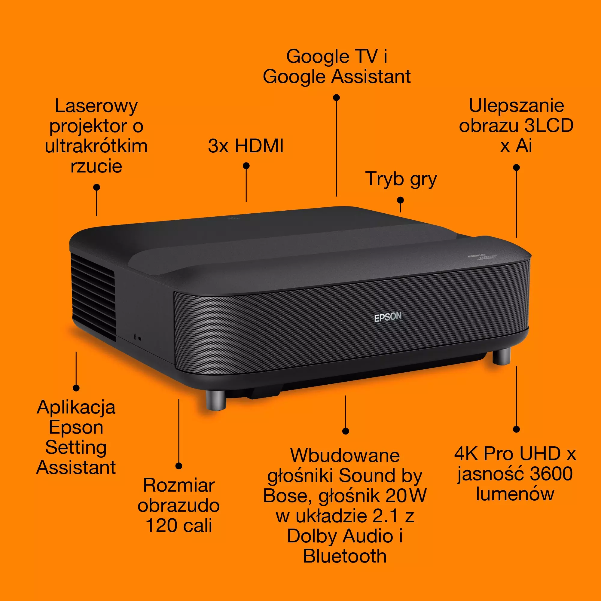 Projektor EPSON EH-LS670B [czarny]