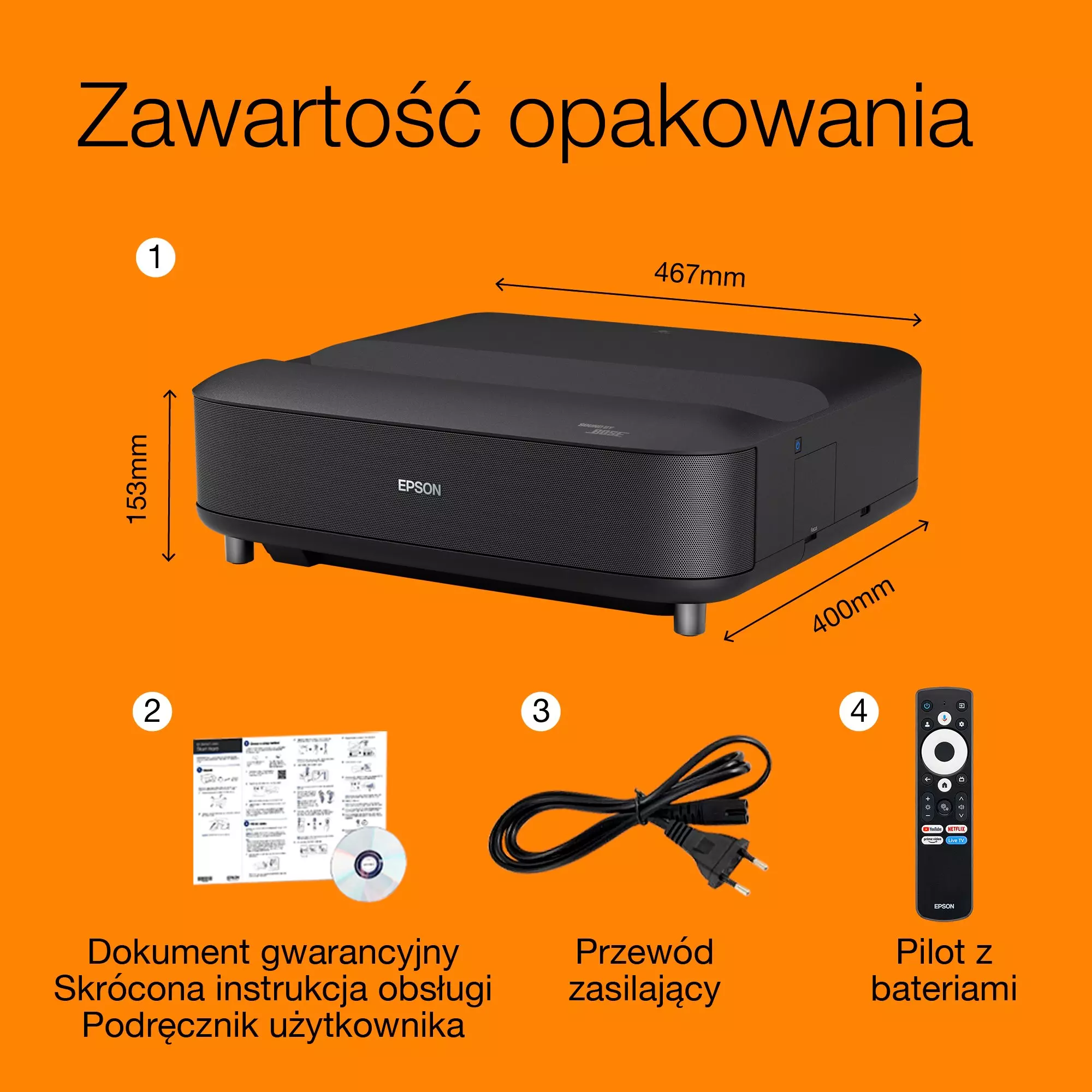 Projektor EPSON EH-LS670B [czarny]