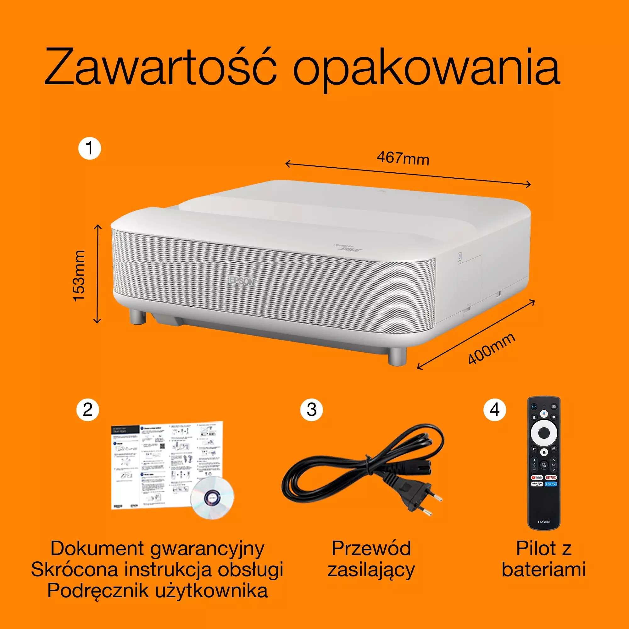 Projektor EPSON EH-LS670W [biały]