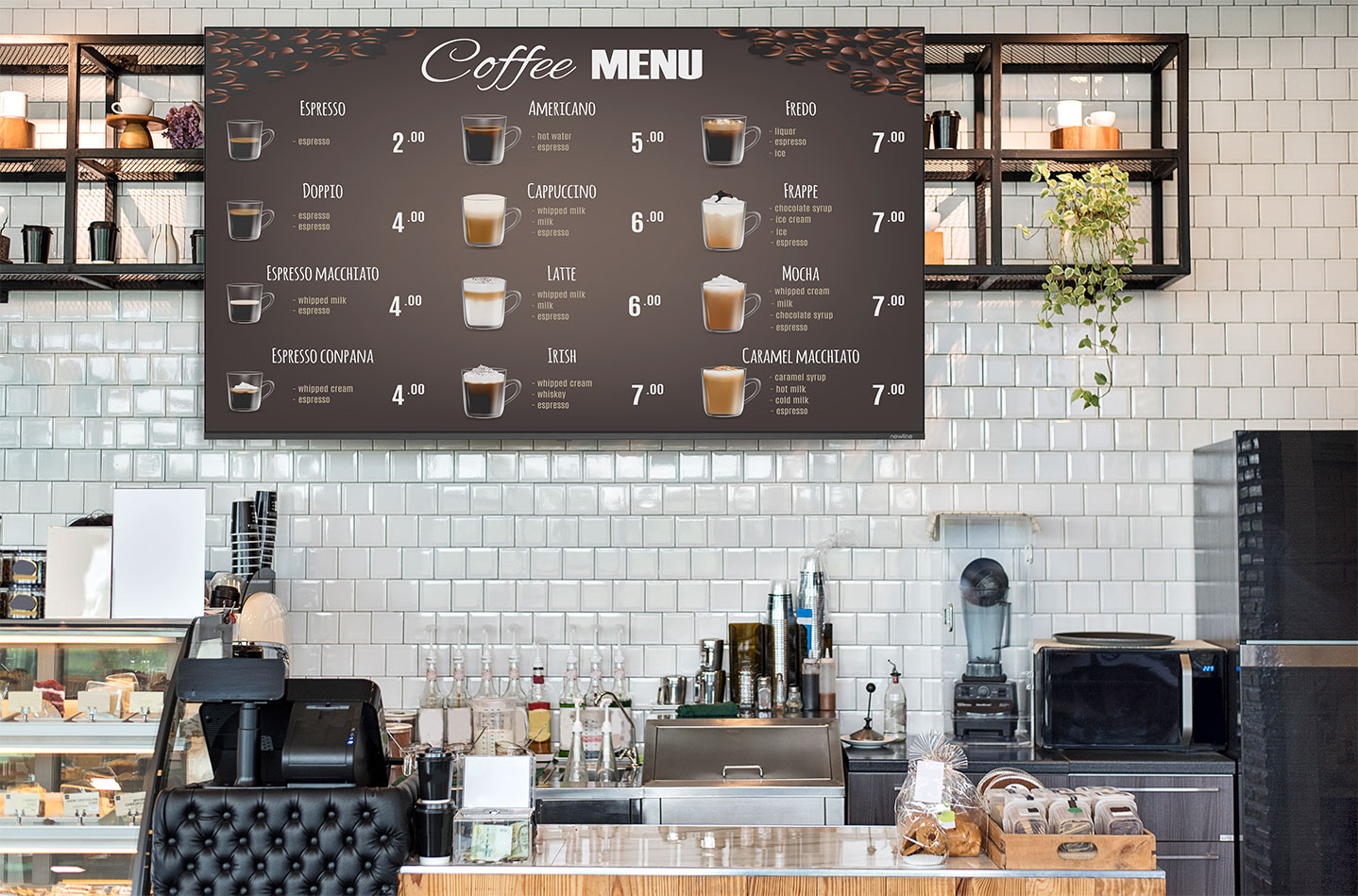 Monitor wielkoformatowy Newline STV-5524+