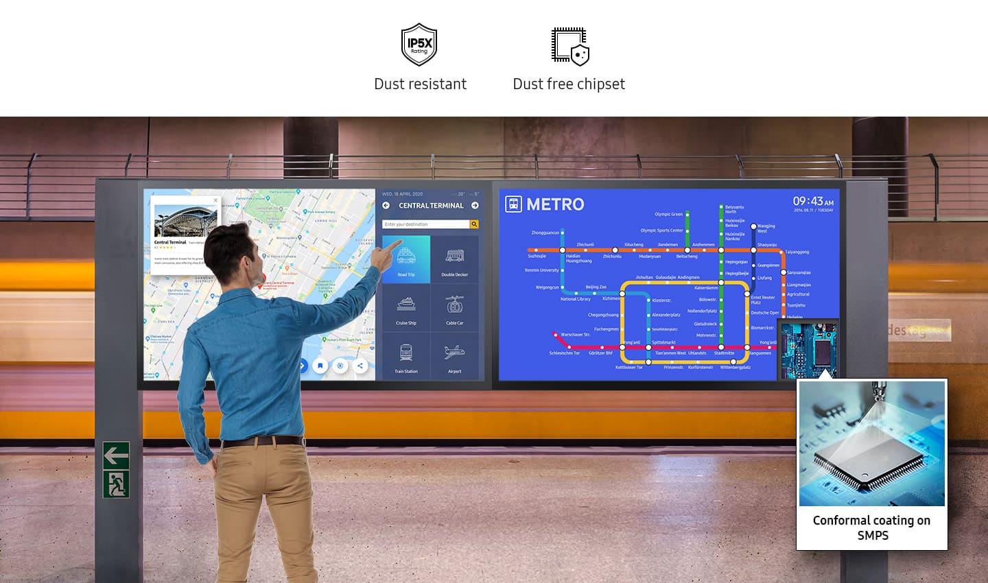 Monitor Samsung QM55B-T