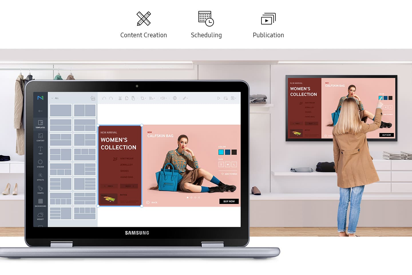 Monitor Samsung QM55B-T