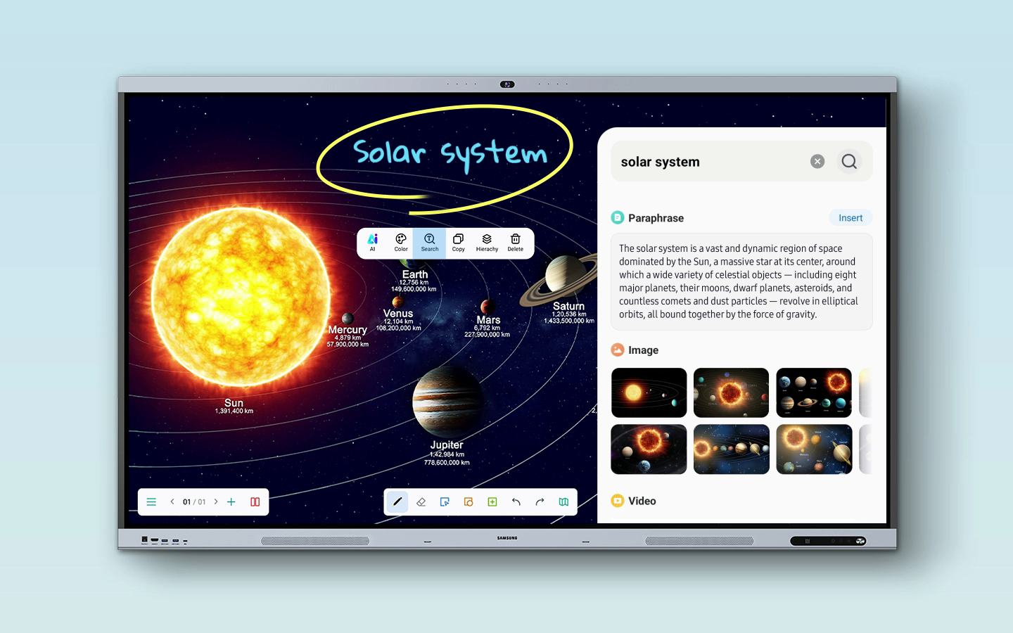 Monitor interaktywny Samsung WA65FX-P 65"